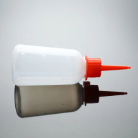 Chai Dụng Cụ Bôi Đầu Trong Suốt Bằng Nhựa, 100ml, Chai Bóp Bằng Nhựa, Có Mũ Đầu