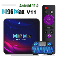 H96 MAX V11 Android 11 Smart TV  2GB 4GB 32GB 64GB 4K Hd 2.4G 5G Wifi BT4.0 HDR USB 3.0 3D H.265 Receiver Media Player