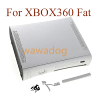 1set For XBOX 360 Fat Black White Shell Case Phat Game Console Housing Cover with Buttons