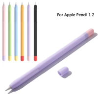 Stylus Cover Silicone Case For Apple Pencil 1 2 Protective Case Non-slip Anti-fall iPad Pencil 2 1 Cover