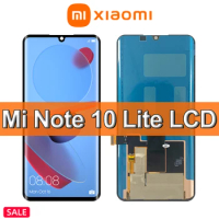 6.47" Original For Xiaomi Mi Note 10 Lite LCD Display+Touch Screen Digitizer Assembly For Note10lite M2002F4LG, M1910F4G Display
