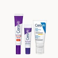 CeraVe Daily Care Routine for First Signs of Ageing Eye Cream Vitamin C Serum and Moisturiser with S