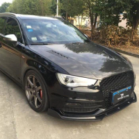 Lively2021 Fit For 14-15 Audi A3 Sline Hatchback Car with Carbon Fiber Lip and Modified Front Shovel Chin