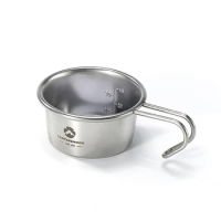 Camping Shochu Cup Portable Sierra Cup Stainless Steel Wine Cup Picnic Beer Cup Tableware Camping &amp; Hiking Tableware