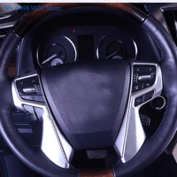 For Toyota Alphard 2015-2018 High-quality ABS Chrome steering wheel trim Interior trim sequins dashboard trim Auto Accessories