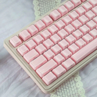 MAIMOOO – Nắp bàn phím pha lê hồng, tương tự profile SA, 132 phím, chất liệu PC PBT, phun hai lớp (d