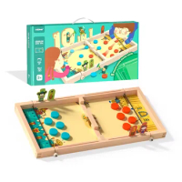 Children's interactive board game 10 in 1 wooden play time kids activity mideer