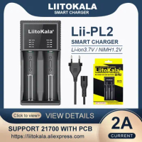 LiitoKala Lii-PL2 Universal Battery Charger, can charge 21700 with PCB, For 21700 26650 18650 AA AAA batteries