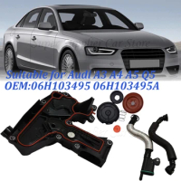 06H103495 For VW Golf Jetta 1.8 2.0 TSI For AUDI TT A4 Q5 Oil Separator PCV Valve Assembly 06H 103 495 B 06H103495A