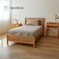 【MORiii 森手木工】簡木二代床架 標準雙人5尺 梣木 實木床架(台灣製 梣木 實木床架)