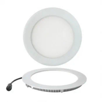 Dimmalbe Or No-Dimmable 9W Downlights SMD2835 Round Panel Light Embeded White Shell LED Driver AC85-265V