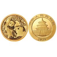 2021 China Panda Gold Commemorative Coin Real Original 1 Gram Au.999 10 Yuan UNC