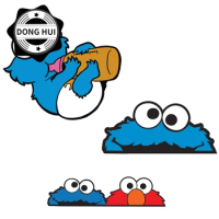 Cookie Monster, Cookie-loving Monster Baby, Car Sticker Motorcycle Trunk Helmet Laptop Skateboard Mug Decal