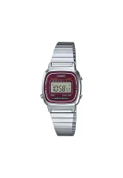 Casio Watches Women's Digital Watch LA670WA-4 Stainless Steel Band Casual Watch