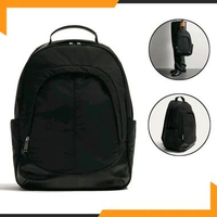 ZARA tas ransel pria casual backpack kuliah kantor sekolah daily full black