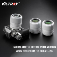 Viltrox 23mm 33mm 56mm F1.4 Auto Focus Portrait Lenses For Fujifilm X Mount Camera Lens GLOBAL LIMITED EDITION 500 White