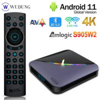Android11 A95X F3 Air II TV Box Amlogic S905W2 4G 32G 64G RGB BT5.0 2.4G 5G Wifi 4K HDR Media Player Set Top Box VS H96 Max