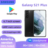 Samsung Galaxy S21+ 5G G996U1 128GB 256GB S21 Plus 6.7inch Snapdragon888 8GB RAM eSim 64MP&amp;Dual 12MP used phone