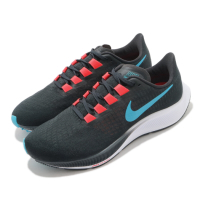 Nike 慢跑鞋 Zoom Pegasus 37 男鞋 氣墊 舒適 避震 路跑 健身 運動 黑 藍 BQ9646011