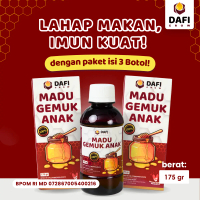 Dafi Grow – Madu Penambah Nafsu Makan Alami, Daya Tahan Tubuh Anak 2 Tahun ke Atas, 175 gr, Paket Vi