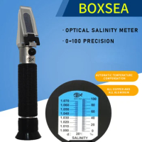 BOXsea-Salinity Meter for Sea Water, Aquarium Hydrometer, Salinity Meter, Food Salinity, Optics