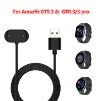 USB 1m Charging Cable For Amazfit GTR 4/GTR 3/3 Pro/GTS 4/3 Smart Watch Dock Charger For GTR2/GTR2e/Bip u/T-rex pro/T-rex 2/GTS3