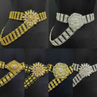 [พร้อมส่ง] Vintage jewelry jewelry Thai Thai dress belt ladies belt color belt gold belt Gold Belt R