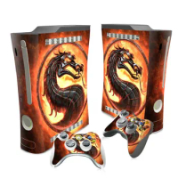 Dragon Hot Selling Top Quality Vinyl Skin Sticker for Xbox 360 fat Console + 2 Controllers