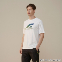 GIORDANO 男裝G-MOTION排汗短袖T恤 -  01 標誌白