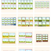 Gambar Polaroid Cute Colour | Design Aesthetic & Comel photo strips poloroid custom  photocard