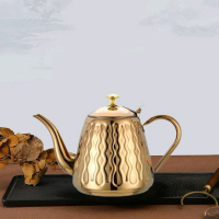 IBNUNU Teko Air Panas Teh Kopi Stainless Steel 1500ml with Filter - IB11 - Golden