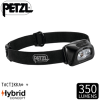 【PETZL 法國 TACTIKKA+ 超輕量標準頭燈《黑》】E089EA02/350流明/頭燈/登山露營/手電筒
