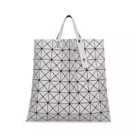 ISSEY MIYAKE Issey Miyake Lucent Matte Geometric Tote Bag Light Grey