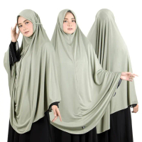 AMANAHPEDIASTORE BAJUYULI JILBAB SYARI BERGO MARYAM JUMBO POLOS JERSEY
