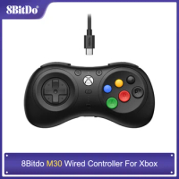 8Bitdo M30 Wired Game Controller Gamepad for Xbox Series X|S, Xbox One, and Windows with 6-Button Layout