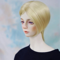 BJD doll wig suitable for 1/3 size bjd boy wig fashion 1/3 wig soft silk wolf tail blank doll accessories (eight colors)