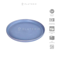 Promo! DINNER SET OF 6 PIRING/MANGKOK/MUG KERAMIK PERIWINKLE BLUE (SATUAN) - DINNER PLATE