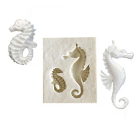 Sea Horse Silicone Fondant Molds Cake Decorating Tools Candy Clay Mold Chocolate Gumpaste Moulds
