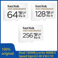 SanDisk High Endurance Video Monitoring TF Card 128GB 64GB 32GB 256GB MicroSD for car phone memory SDHC/SDXC Class10 40MB/s