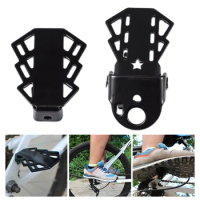 Bicycle Rear Pedals Footrests Mountain Bike Rear Wheel Folding Pedals Foldable Quick-release Pedal Cycling Accessories