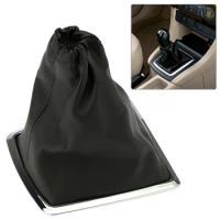 1/2PCS Gearshift Lever Cover And Frame Car Gear Stick Gaiter Boot PU Leather Dust Cover For Ford Focus 05-2012 Excellent