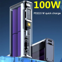 21700 Battery Storage Box Quick Charge DIY Power Bank Box 21700 Battery Holder Box for 4 Pieces 21700 Charger
