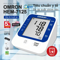 Máy đo huyết áp có thể sạc lại OMRON HEM-7125 Chip có độ chính xác cao Đo bằng một phím Máy đo huyết