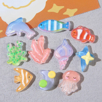 Resin Clay Tempel Akrilik Flatback - CUTE SEA CREATURES