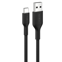 สายชาร์จ 15 วัตต์ USB-A to USB-C (Type C) รองรับ Android Auto, Apple CarPlay - CAB021 (สีดำ, 1 เมตร)