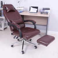 Simplicity Leather Desk Chair Bedroom Ergonomic Computer Home Study Gaming Chair Boss Sillas De Oficina Office Furniture