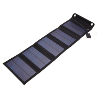 免運 太陽能板  30W防水單晶硅太陽能充電板戶外電源便攜折疊充電寶快充光伏電池-快速出貨