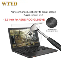 15.6 inch Laptop Screen HD Tempered Glass Protective Film for ASUS ROG GL553VD Laptop Screen Protector Screen Guard Glass Film