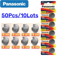 50Pcs Original Panasonic CR2032 CR2025 CR2016 CR1632 CR1616 CR1620 CR2450 CR2430 Lithium Battery CR2032 Batteria CR 2032