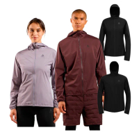 【ODLO】男 女 ZEROWEIGHT 輕量 防水外套 蒼鷺紫 黑/黑 軟糖棕(滑雪外套 外層衣 登山外套 連帽外套)